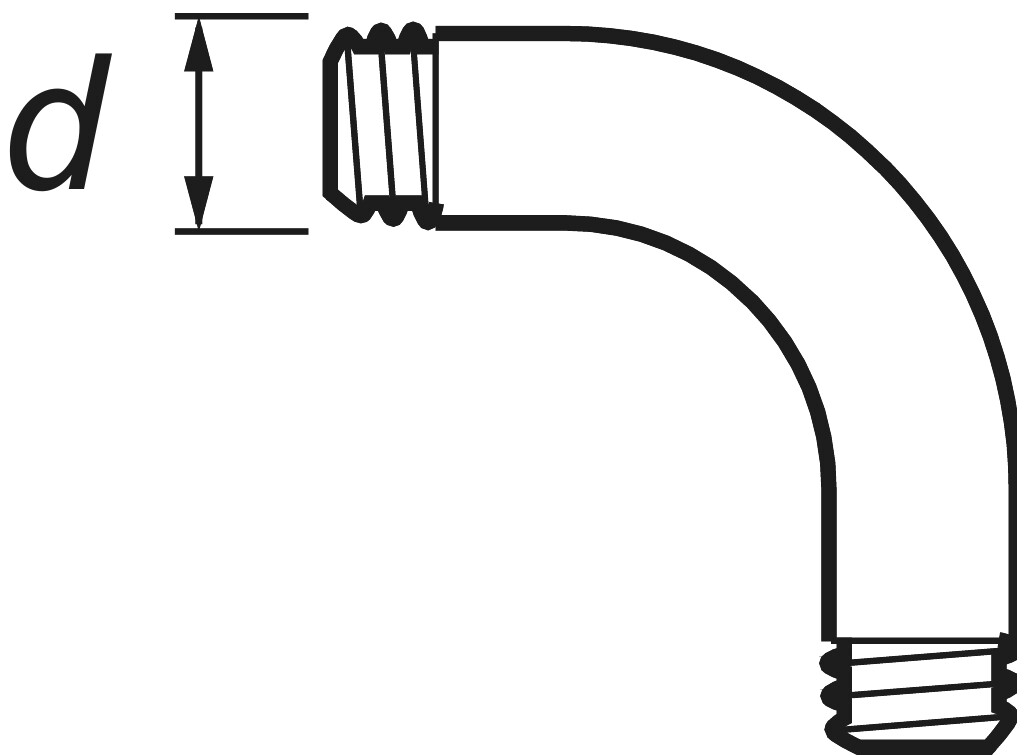 Bogen 90° o. Muffe     DIN EN 10241 schwarz   2    "